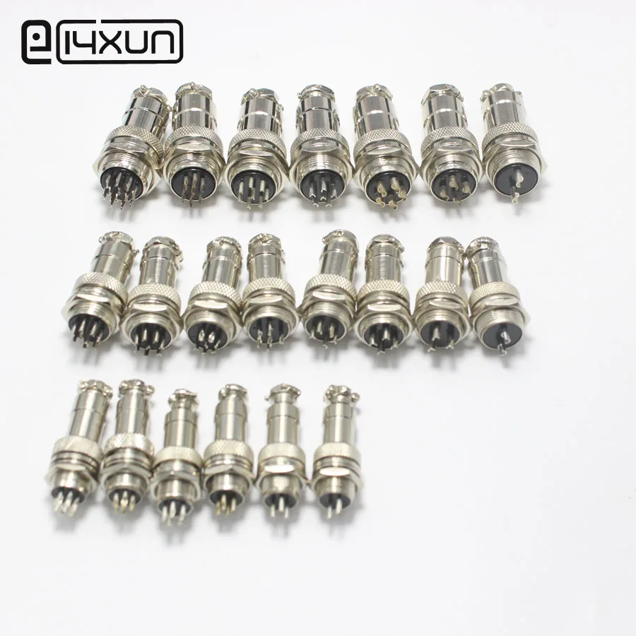 1 комплект Gx12 GX16 GX20 авиационный Штекерный разъем 2 3 4 5 6 7 8 9 10 12 Pin XLR для монтажа