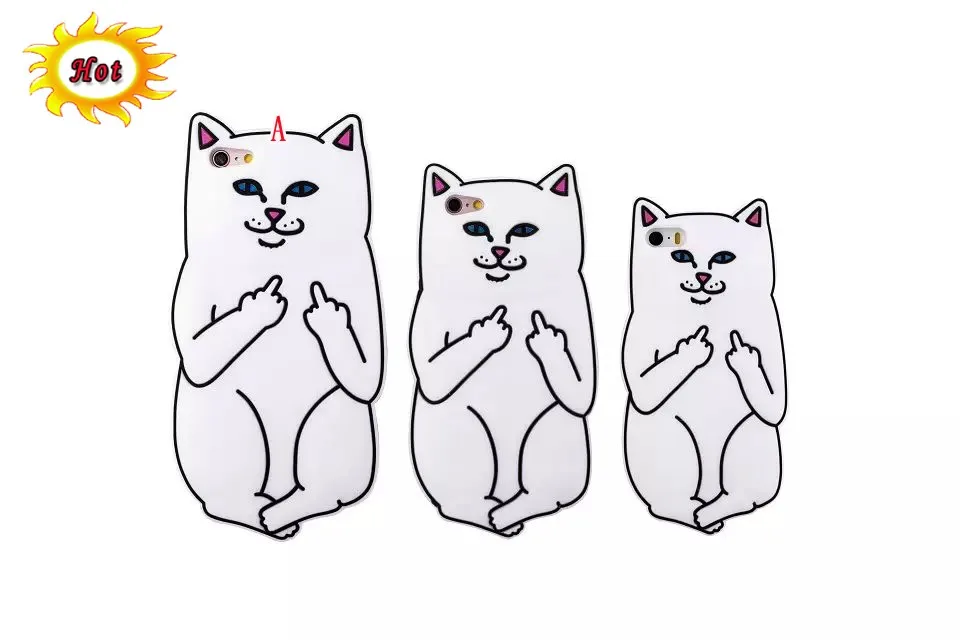 

C-ku Ripndipp 3D Pocket Cartoon Cat Soft Silicone Case For IPhone 8 7 6 6S Plus 5S SE Ipod Touch 6 5 Huawei P9 Skin Cover 50pcs