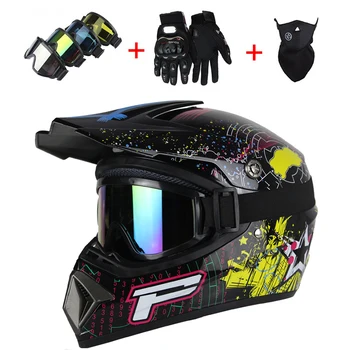 

NEW Motocross Helmet ATV Motocicleta Casque Moto Casco Off-Road Dirt Bike helmet mens moto helmet Suitable for kid DOT