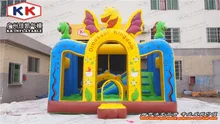 inflatable mini dinosaur jumping bouncer for kids / custom inflatable bouncer house