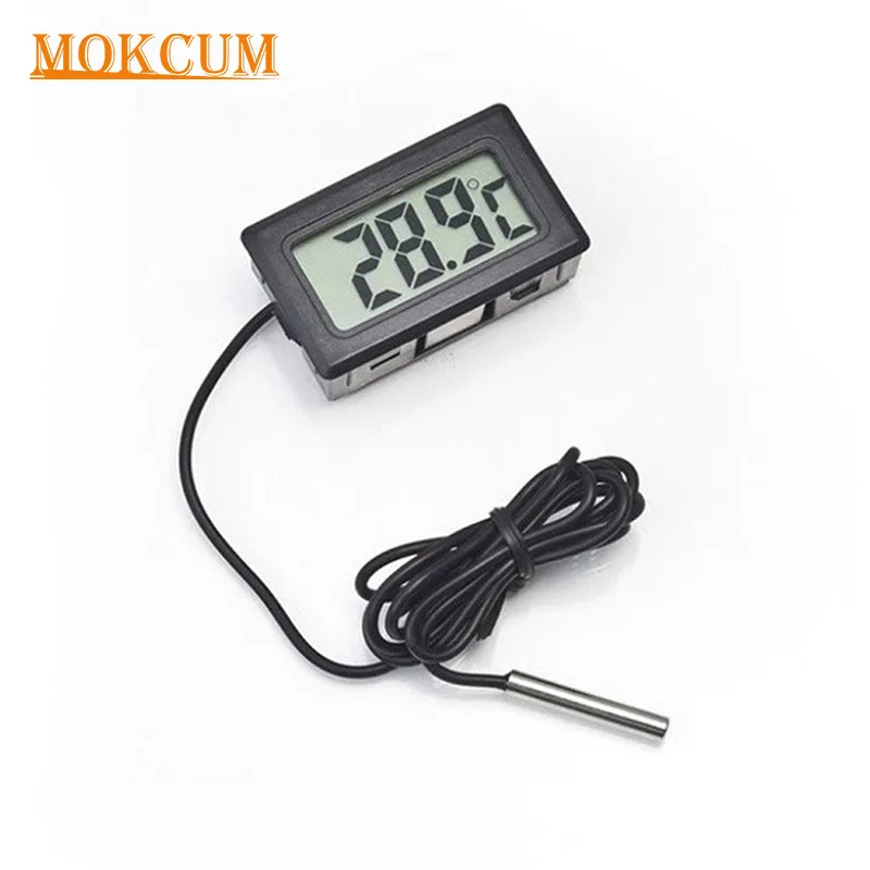 

LCD Digital NTC Thermometer for Fridge Freezer Aquarium FISH TANK Temperature Sensor Waterproof Probe Room Outdoor Tester Meter