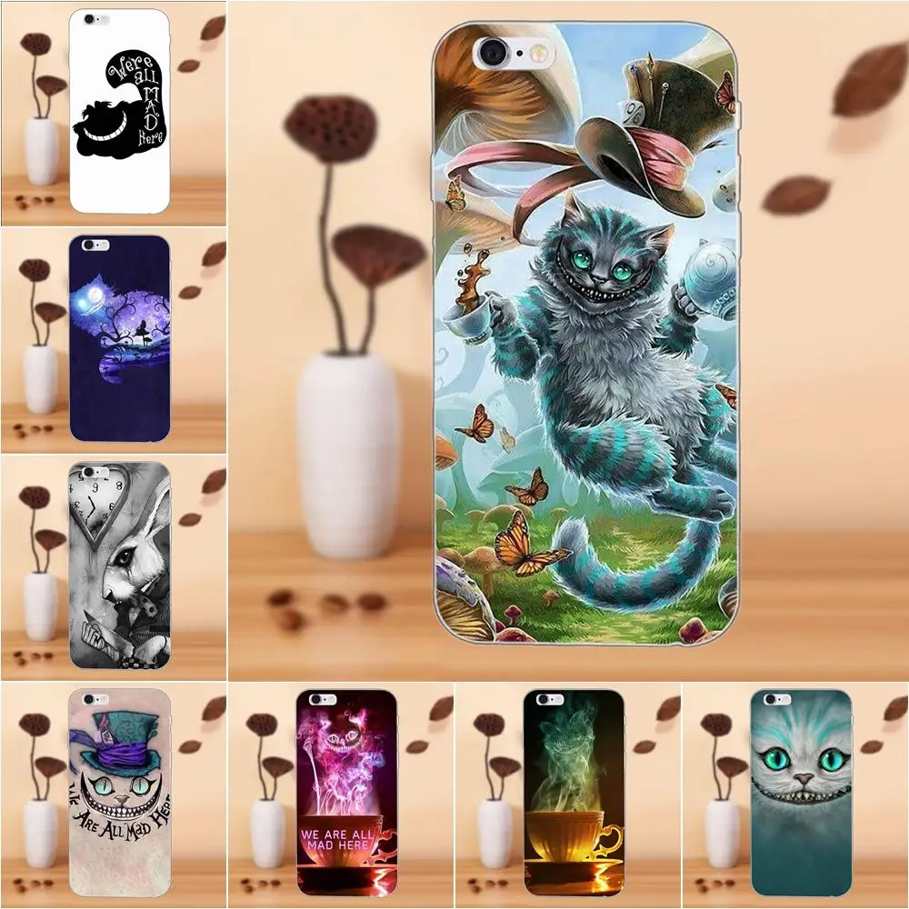 For Xiaomi Mi3 Mi4 Mi4C Mi4i Mi5 Mi 5S 5X 6 6X 8 SE A1 Max Mix 2 Note 3 4 Soft TPU Hotsales We Are All Mad Here Alice Cat | Мобильные