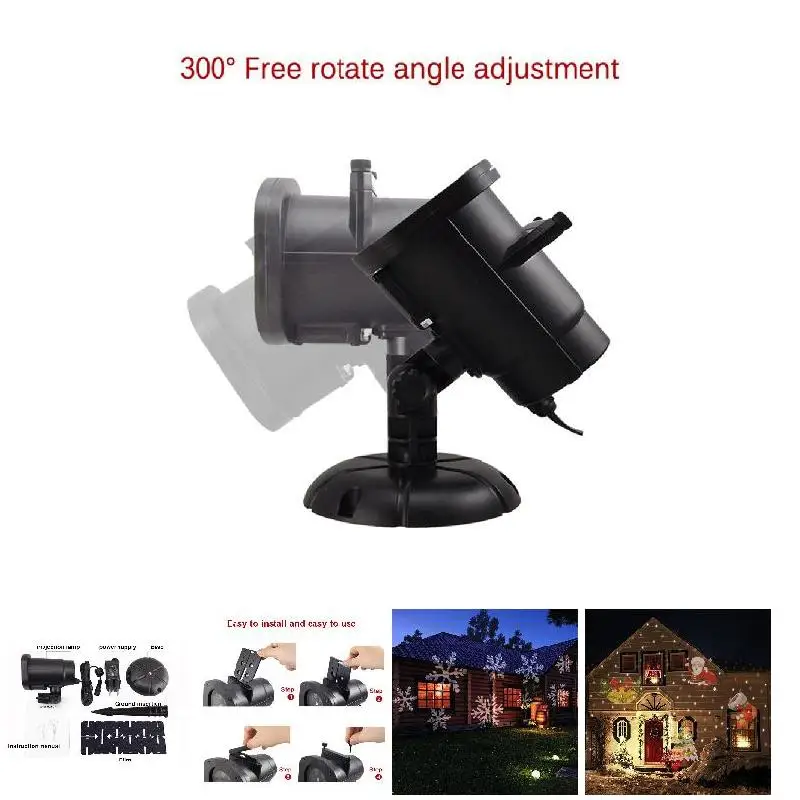 

Christmas Decor LED Projector Light Waterproof Party Birthday Halloween Garden Projector Spotlight --M25