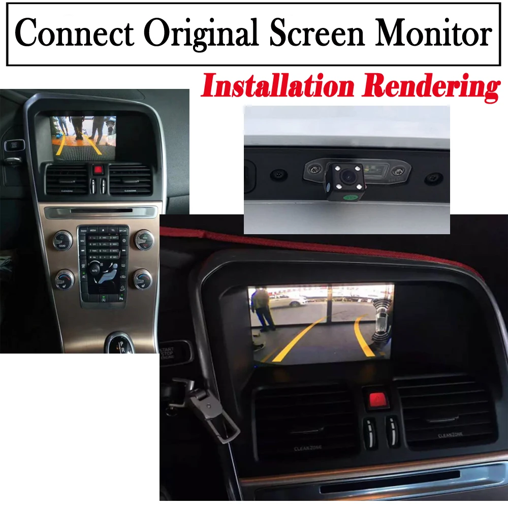 Задняя камера для Volvo XC60~ обратный декодер модуль резервная парковочная камера OBD Авто экран обновление дисплей обновление