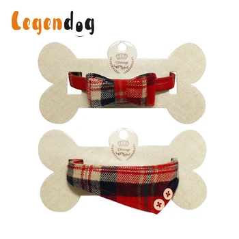 

Personalized Puppy Dog Collar Pet Cat Plaid Bandana Collars Engraved Pets ID Tag Free Bell For Small Dogs Cats Kitten Chihuahua