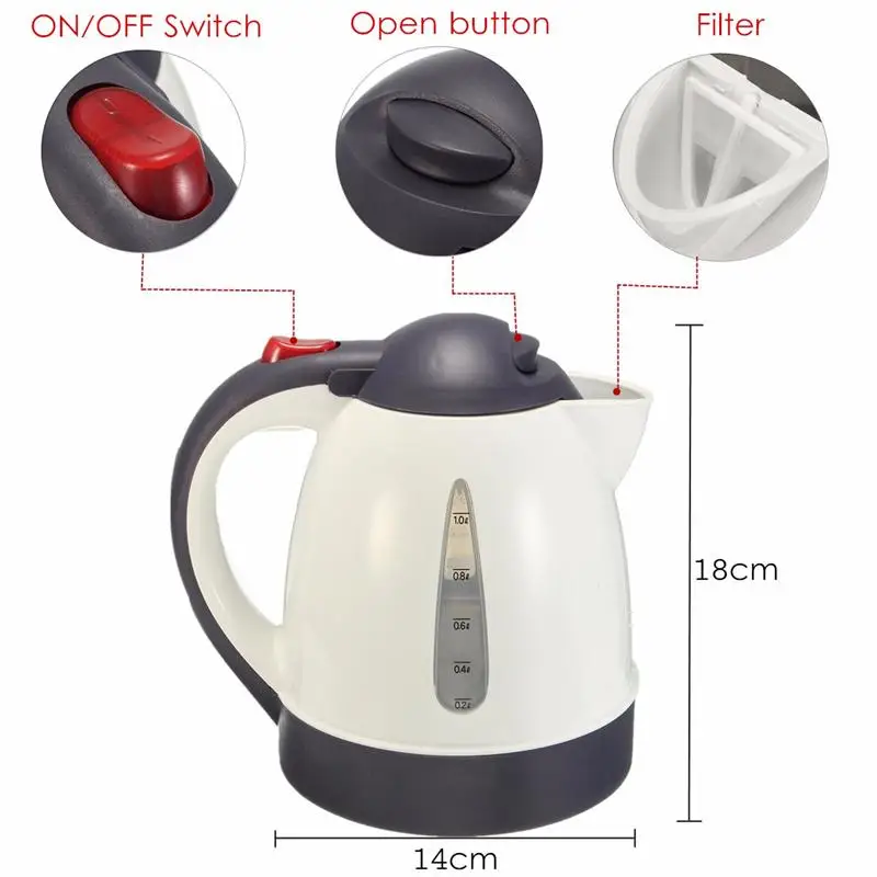 1000 мл автомобильный Горячий чайник, портативный водонагреватель, для ...