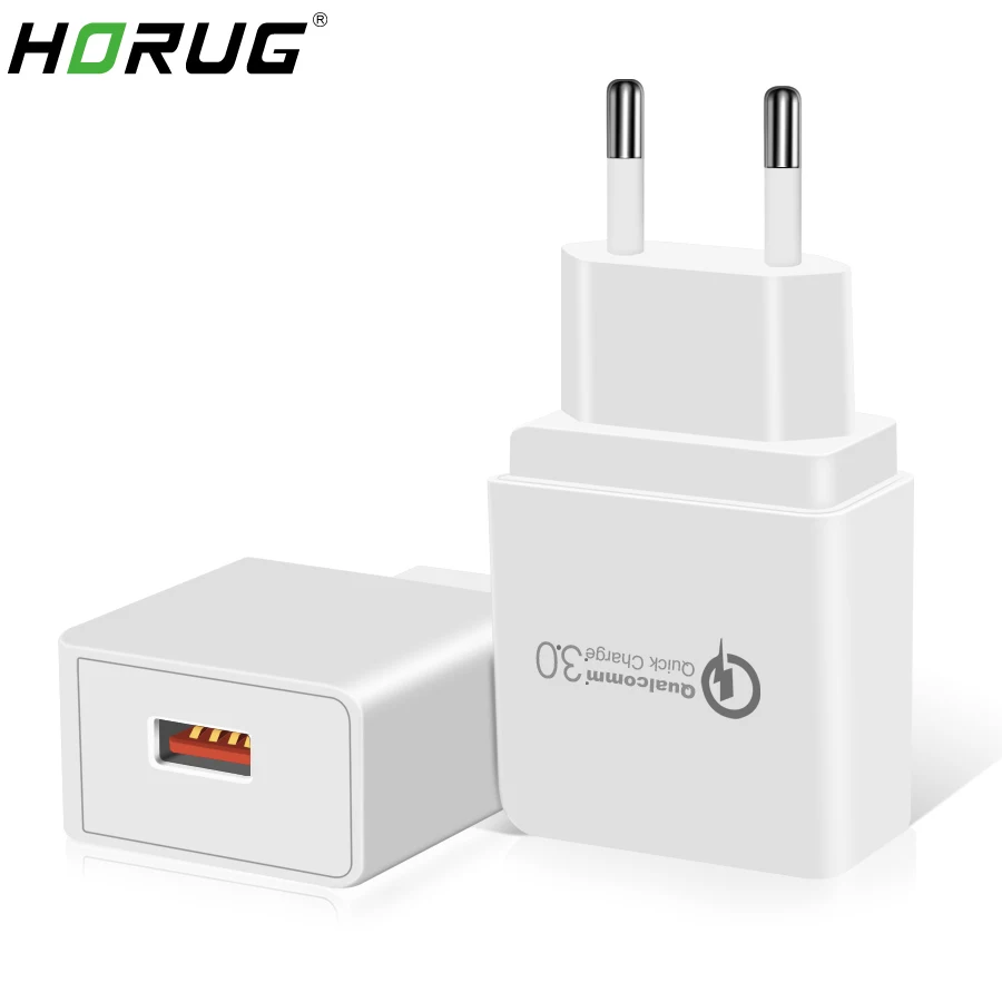 

HORUG Quick Charger 3.0 QC 3.0 Fast USB Charger Wall Adapter Universal Mobile Phone Charger For iPhone 6 8 Plus Tablet Charger