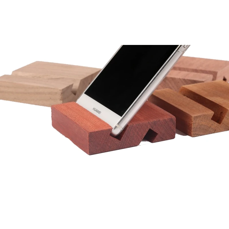 Handmade Woodworking Mobile phone holder Homemade parent child toy Semi