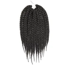 Feibin Вязание Крючком Твист коробка коса Наращивание волос синтетический афро плетение волос Термостойкое волокно