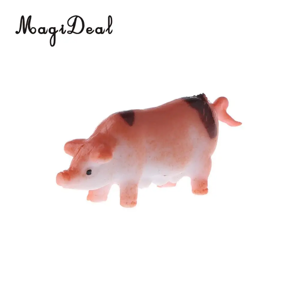 12Pcs/Pack Plastic Farm Animal Models Kids Children Baby Educational Toy Party Bag Fillers Home Desk Decoration