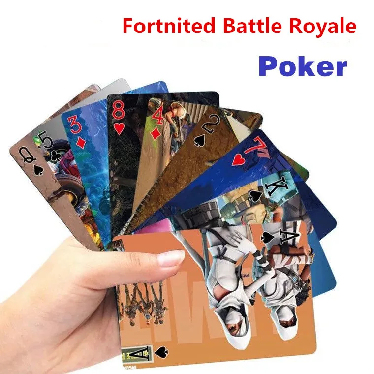 

Fortnight Poker Fortnited Battle Royale Action Figure Game Card Creative Gift Collection Playing Cards Toy