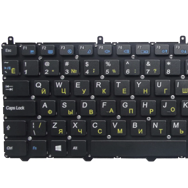 Teclado Russo Gzeele ru Teclado para Dexp Achilles G100 G101 G102 G103 G104 G105 G106 G108 G109 G110 G111 G112 G115 Preto Teclado de substituição - Imagem 4