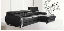 2015 современная мебель из натуральной кожи секционный диван с регулируемым подголовником из нержавеющей стали подлокотник