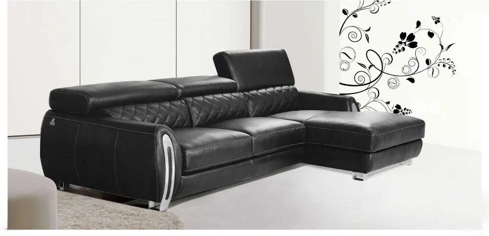 2015 modern furniture genuine leather sectional sofa set with adjustable headrest with stainless steel armrest - Where To Buy Modern Furniture 2015 modern furniture genuine leather sectional sofa set with adjustable headrest with stainless steel armrest - Where To Buy Modern Furniture