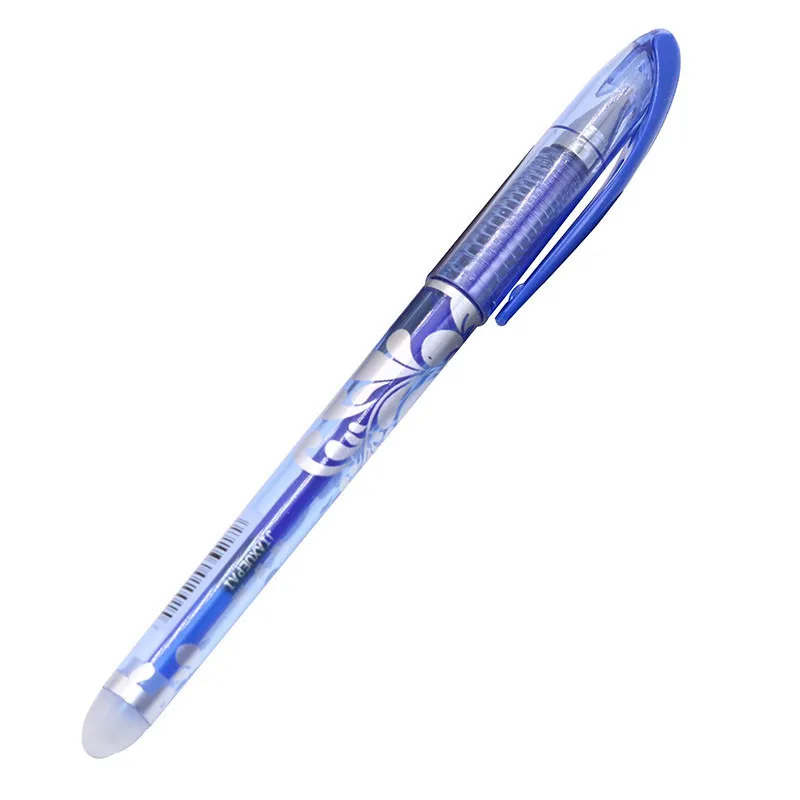 1 pcs Plastic Transparent erasable pen Gel pen For School Students Business Office classic supplies Nib thickness 0.5mm - Цвет: 1 pcs blue