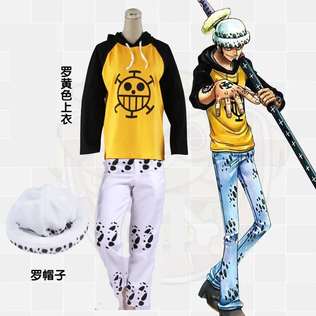 本物の Nakakyoshin 帽子付き One Piece ワンピース トラファルガー ロー コスプレ衣装 コミック アニメ ゲームキャラクター Labelians Fr