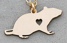 Новое персонализированное Очаровательное ожерелье с медной крысой для женщин, ювелирные изделия в виде животных, AliExpress,, принимаем дропшиппинг YP6070 - Окраска металла: Золотой цвет