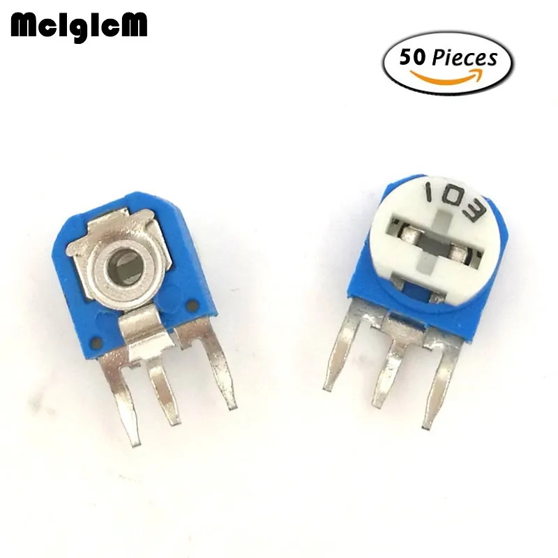 50PCS RM063 (blue white) blue and white can be adjusted resistance