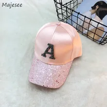 Бейсболка s Женская Блестящая блестящая шляпа в стиле пэтчворк женская s Кепка трендовая Корейская стильная Регулируемая Повседневная универсальная хип-хоп Уличная