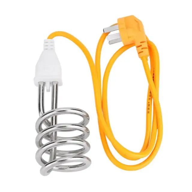 220V 2000W Portable Travel Auto Power off Water Heating Immersion Element Heater Boiler