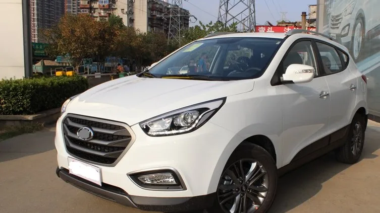 Автомобильный Стайлинг 2010- для hyundai Tucson ix35, Защита окружающей среды, оригинальная АБС передняя решетка, отделка гоночных грилей, Отделка 1 шт