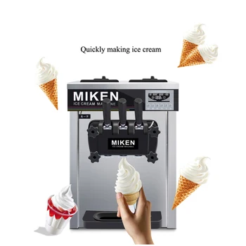 

2+1 Mix Flavors Table Top Commercial Soft Ice Cream Machine For Sale