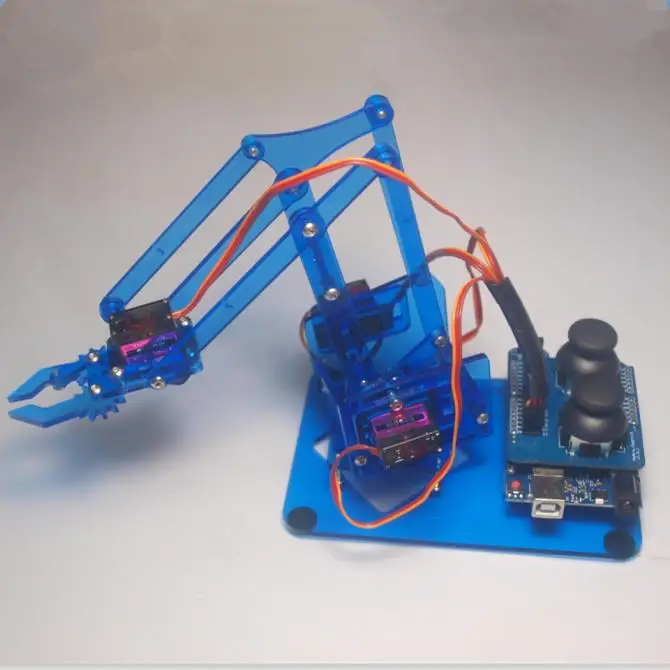 

DIY mearm joystick robot arm kit mechanical arm robot gripper acrylic joystick button controller