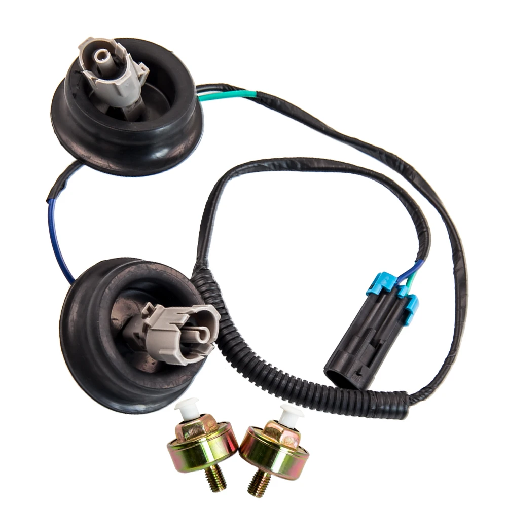 Dual Knock Sensors Wire w// Harness Kit 8104566030 For Chevy Silverado /& Suburban