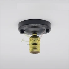 Золото Edison ЛАМПЫ держатель E26 UL Алюминий Винтаж Эдисон лампочки розетка с Потолочная пластина UL110V/220 В лампа база