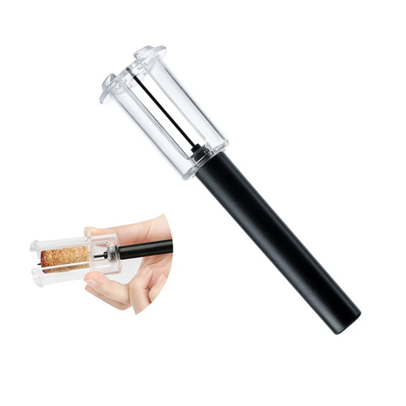 

1Pc Red Wine Opener Corkscrew Air Pressure Type Wine Bottle Opener Stainless Steel Pin Type Bottle Pumps Corkscrew Cork Out Tool