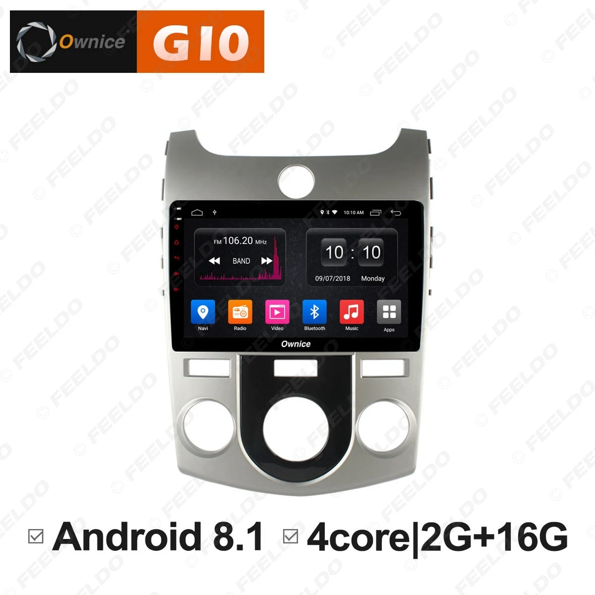 Clearance LEEWA 9 "2.5D Nano IPS Screen Android 8.1 8-Core/DDR3 2G/32G/4G LTE Car Media Player With GPS For Kit Forte 2007-2014 low level 2