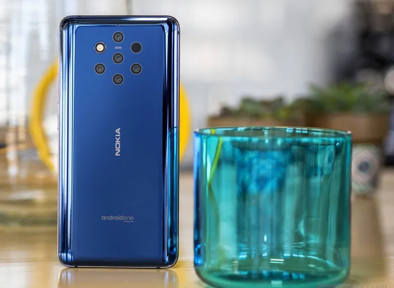 Мобильный телефон Nokia 9 Pureview, 6 ГБ ОЗУ, 128 Гб ПЗУ, две sim-карты, Android, LTE 5,99 '', 6 камера, четыре ядра, отпечаток пальца, Snapdragon 845, NFC