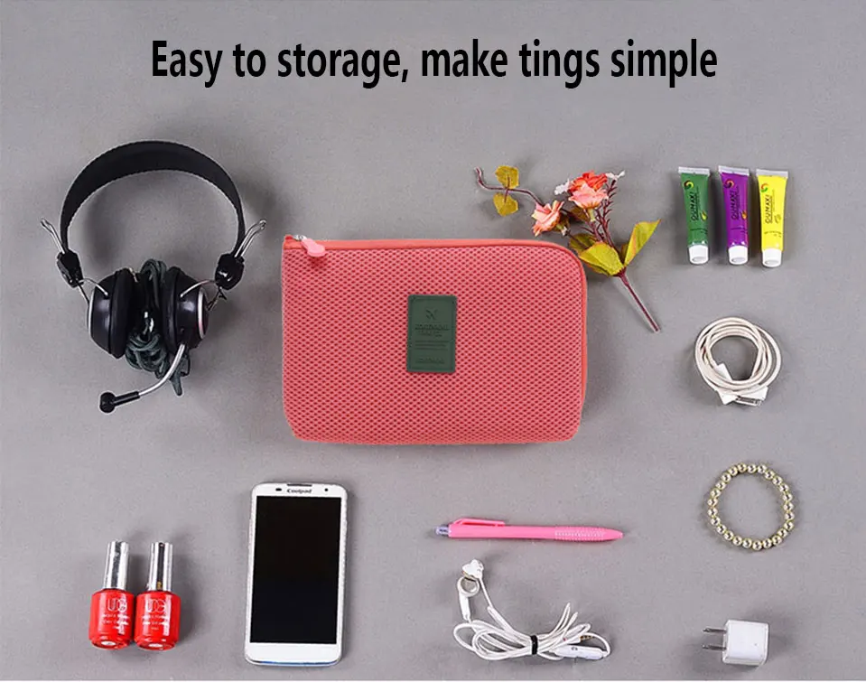Nylon Storage Bags for Cosmetic Toiletries Home Travel Necessary  Makeup Organizer Bag Bath Wash Make Up Bag for Airplane (5)
