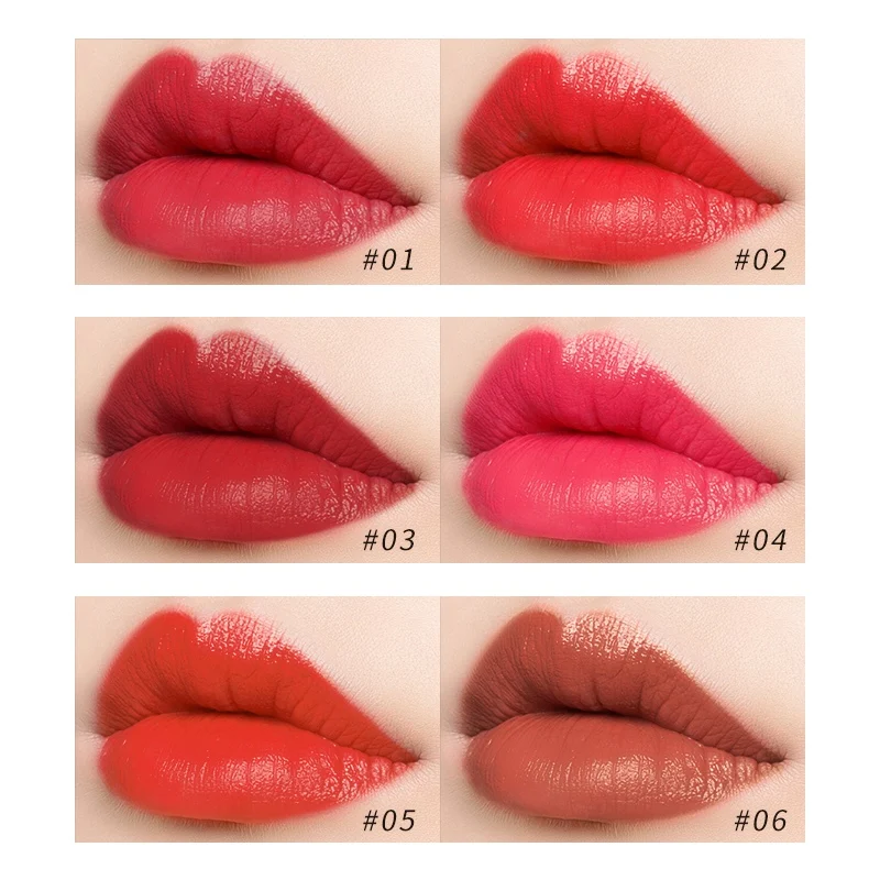 1PC Lipstick maquiagem Matte Waterproof Velvet Lip Stick Sexy Red Pigments Makeup Matte Beauty Lips