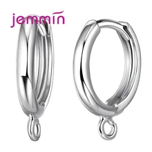 Изысканные ювелирные изделия Аксессуары Анти-обесцвечивание стерлингового серебра Серьги компоненты обруч фурнитура задняя провода серьги