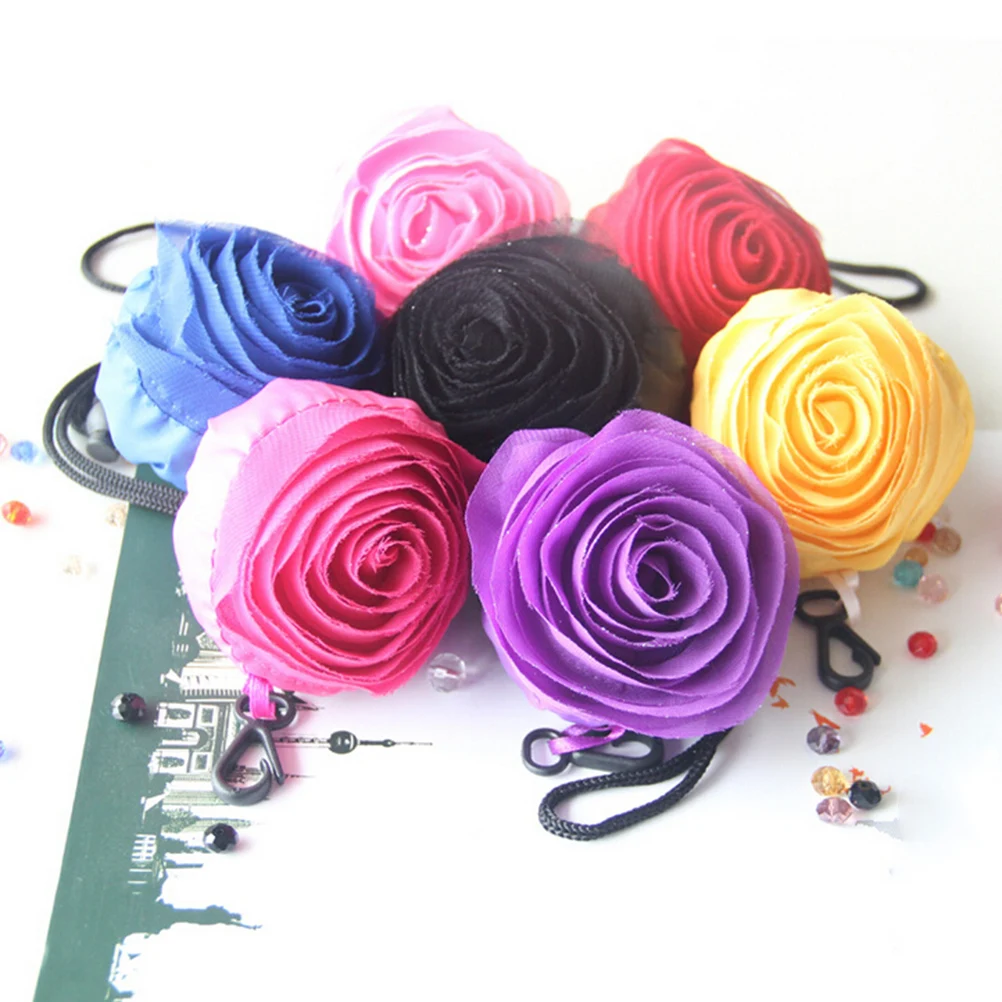 NEW Fashion Tote Eco Storage Bags Rose Flowers Reusable Folding