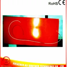 Силиконовый резиновый 3d принтер нагреватель 220 в 1200 Вт 300*500*1,5 мм клейкий 1 лицевой 100 к термистор 1000 мм свинцовый выход с короткой стороны