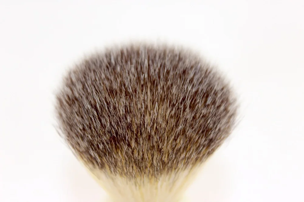 FS-# SYC20-IV51, химическое волокно/нейлон волос, щетка для бритья с искусственным мехом ручка слоновой кости, узел, 20 мм+ Бесплатный Стенд