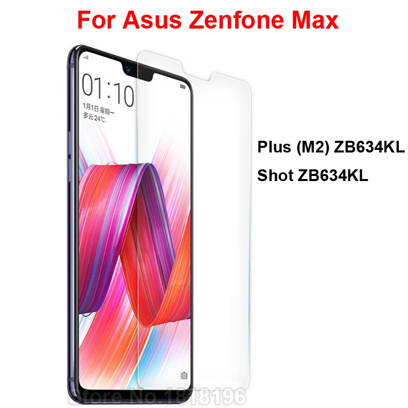 

9H Glass Screen Protector For Asus Zenfone Max Plus (M2) ZB634KL Tempered Glass Zenfone Max Shot ZB634KL Protective Film Glass