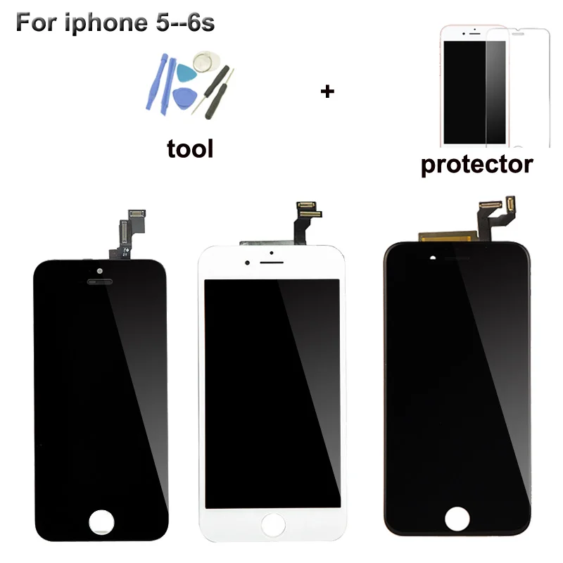 AAA без битых пикселей для iphone 5 5s 5c 6 plus 6s Iphone5 iphone6 ЖК дисплей сенсорный экран