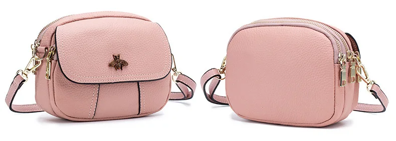 Women genuine leather crossbody bag 19-1