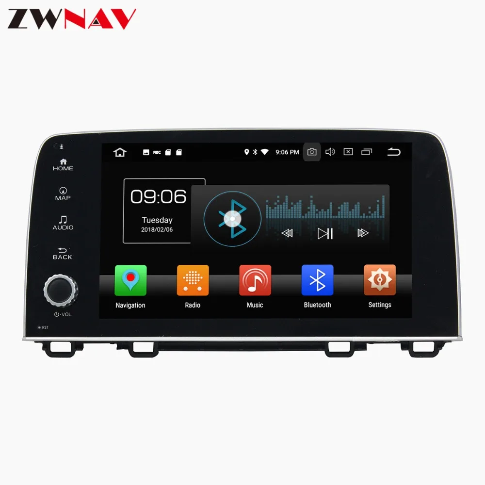 Discount 9 inch Android 8 Car DVD Player GPS navigation For Honda CRV 2017 2018 headunit multimedia player tape recorder 4