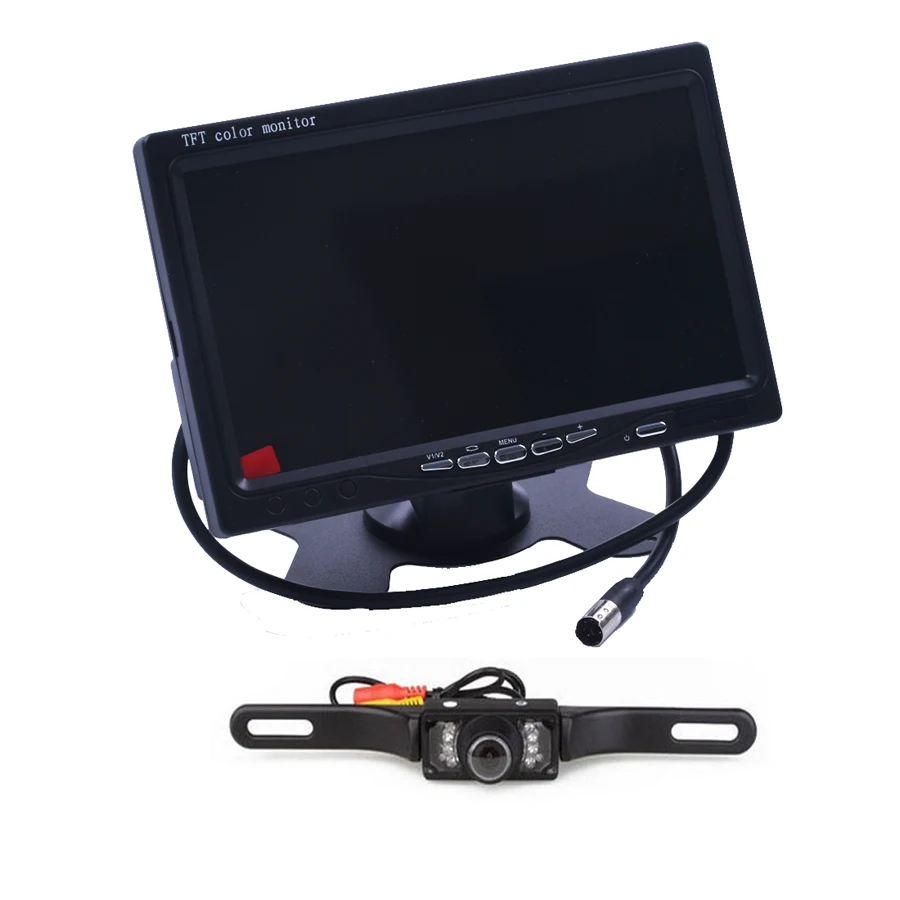7 Inch Color TFT LCD DC 12V Car Monitor Rear View Headrest Display With