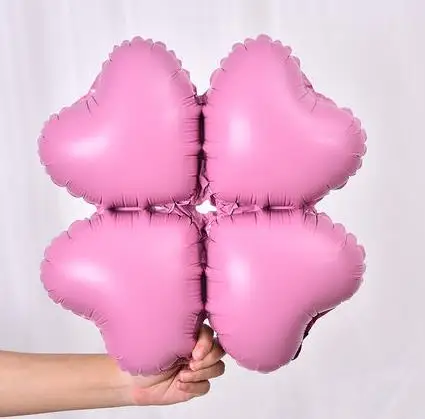 1 шт. 18 дюймов цветы из алюминиевой фольги Воздушные шары милые игрушки Свадебные сувениры и подарки для детей день рождения украшения гелиевые шары - Цвет: 1pc pink
