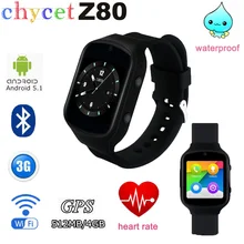 Z80 Bluetooth Smart Uhr Android 5.1 Nano SIM GPS/AGPS WiFi SOS WCDMA 3G Netzwerk Smartwatch Für Android IOS Smartphone PK Q18