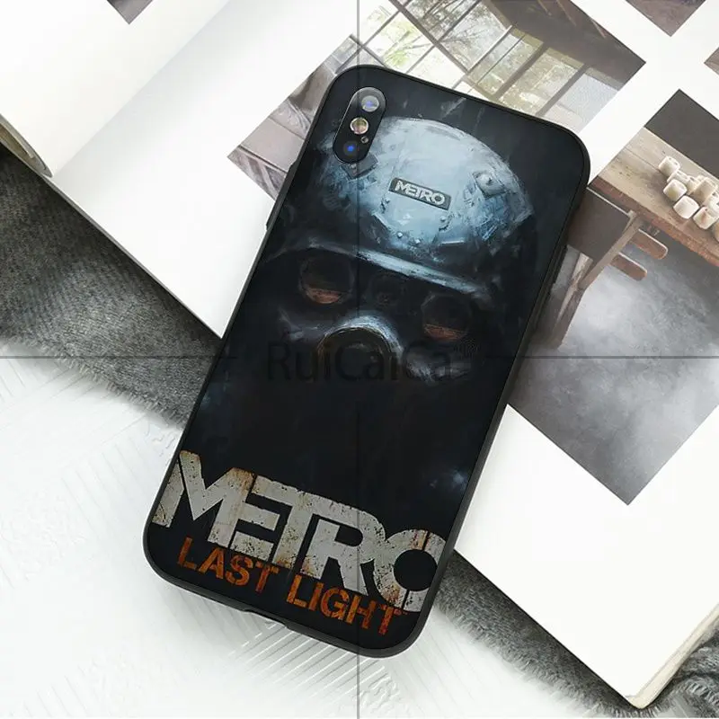 Ruicaica Game Metro 2033 черный ТПУ Мягкий силиконовый чехол для телефона iPhone 8 7 6 6S Plus 5 5S SE XR X XS MAX чехол - Цвет: A8