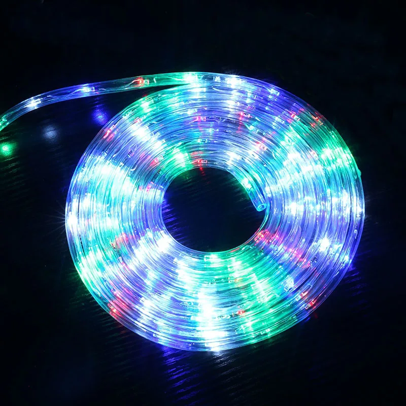 WONLUKIY круглая двухпроводная Светодиодная лента 220В неоновый свет 25leds/m гибкая
