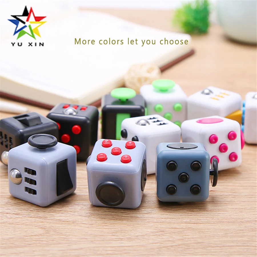 

2018 YUXIN Stress Relief Cube Puzzle Anti-stress Fidget Toys Handle Decompression Dice Kid Toys For Children Gifts Fidget Toys
