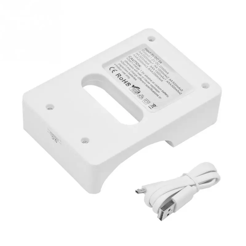 Для AA/AAA NiCd NiMh Зарядное устройство USB Четыре слота Смарт электрические инструменты 4 слота Быстрая зарядка