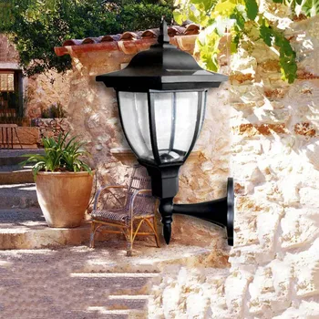 

1PCS Outdoor Garden/Yard/Path/Patio Solar Wall Light Popular Solar lamp 4LED Solar Lamp Decoration wall lampada CP162